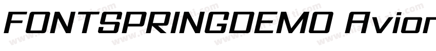 FONTSPRINGDEMO AvionicWide Oblique字体转换